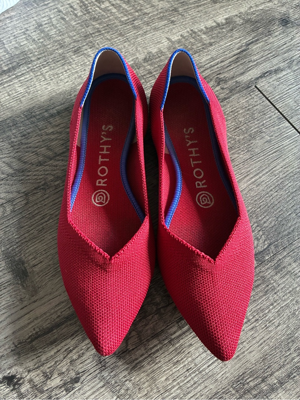 Rothys The Point Red Flats 6.5